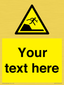 Custom Warning sudden drop in swimming or leisure pools